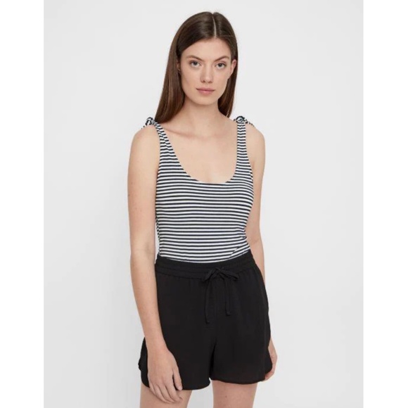 Vero Moda Navy Stripes Bodysuit - Picture 2 of 12
